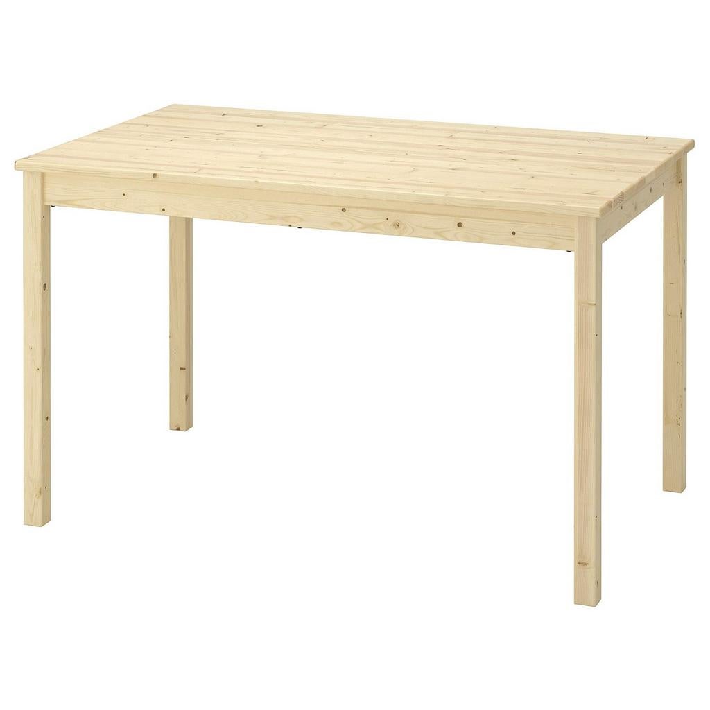 Houten eettafel / bureau - grenen Ingo IKEA, Huis en Inrichting, Tafels | Eettafels, Ophalen, 100 tot 150 cm, 50 tot 100 cm, Vier personen