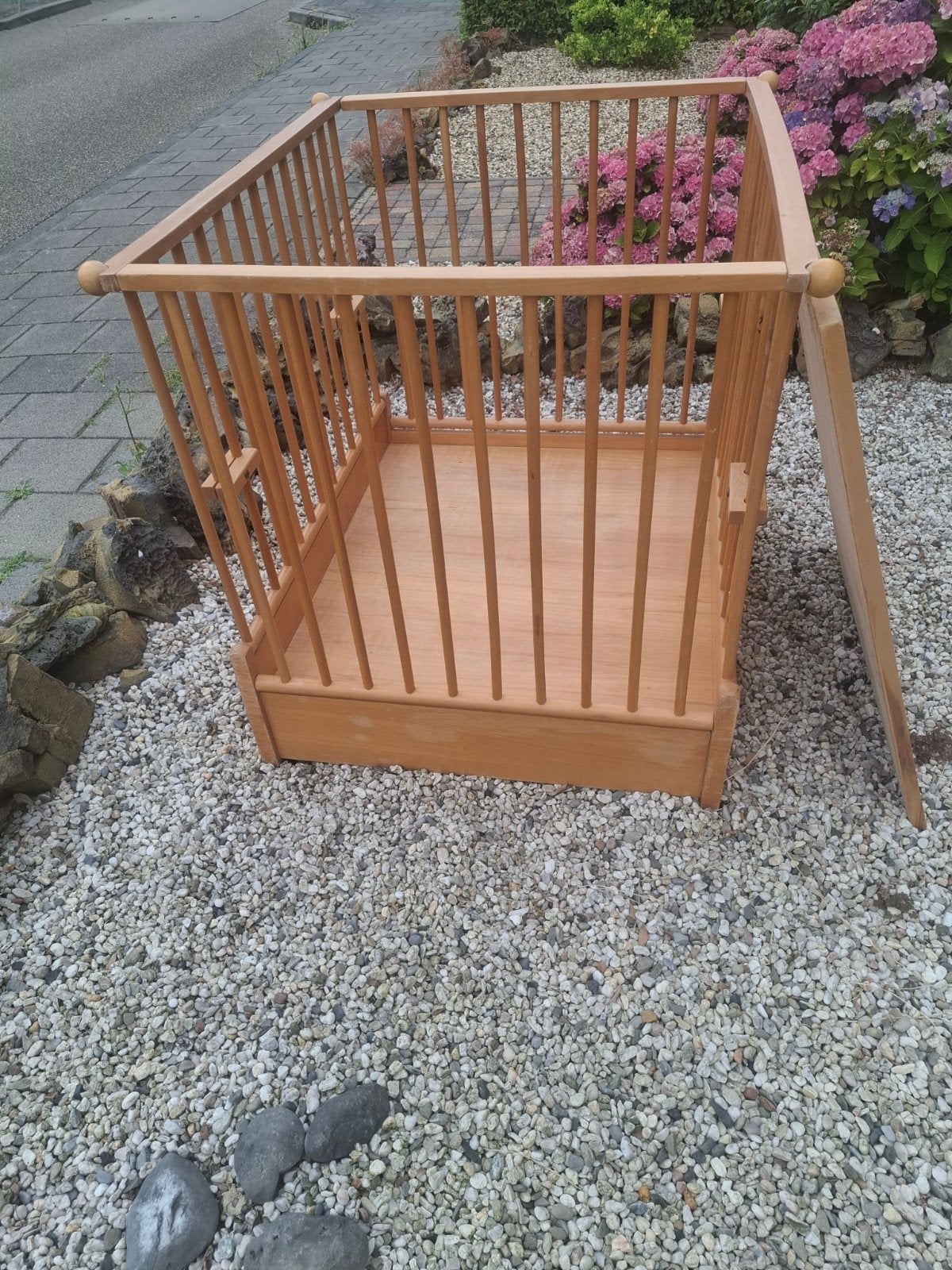 Houten box voor baby of huisdier, Kinderen en Baby's, Ophalen, Gebruikt, Vierkant