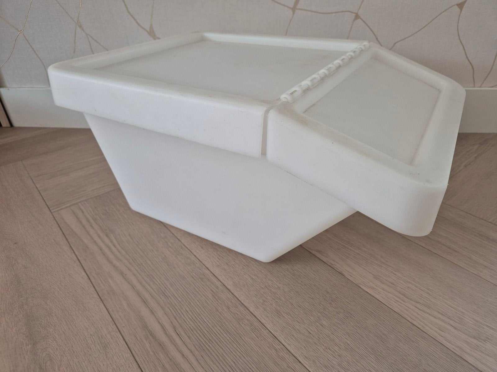 IKEA Afvalscheiding Bak - transparant wit, Huis en Inrichting, Woonaccessoires | Prullenbakken, Ophalen, Kunststof, Gebruikt, Minder dan 50 cm