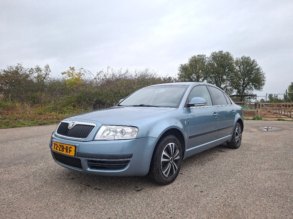 Skoda Superb 1.9 TDI 85KW 2008 Blauw Airco NIEUWE APK, Voorwielaandrijving, Stof, 1440 kg, 4 cilinders