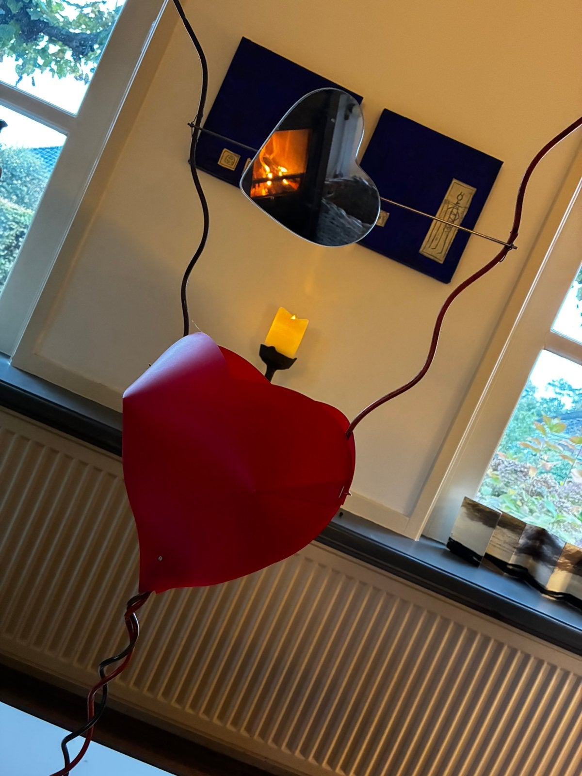 Ingo maurer “from the heart”, Kunststof, Gebruikt, Ophalen of Verzenden, Rood