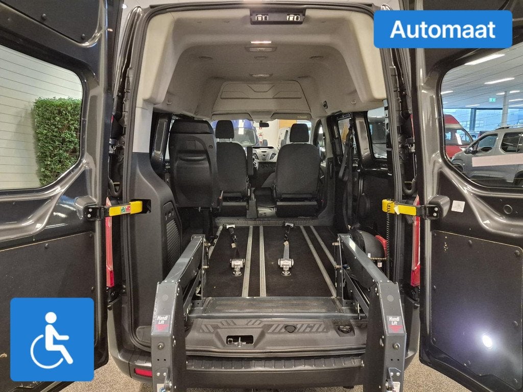 Ford Transit Custom L1H2 Rolstoelbus (airco achterin), Auto's, 12 maanden, Stof, Bedrijf, Ford