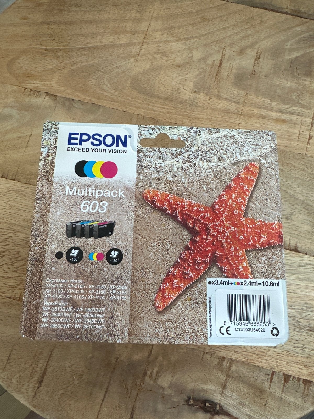 Epson Multipack 603 Inktpatronen - Nieuw en Ongeopend, Ophalen, Nieuw, Cartridge