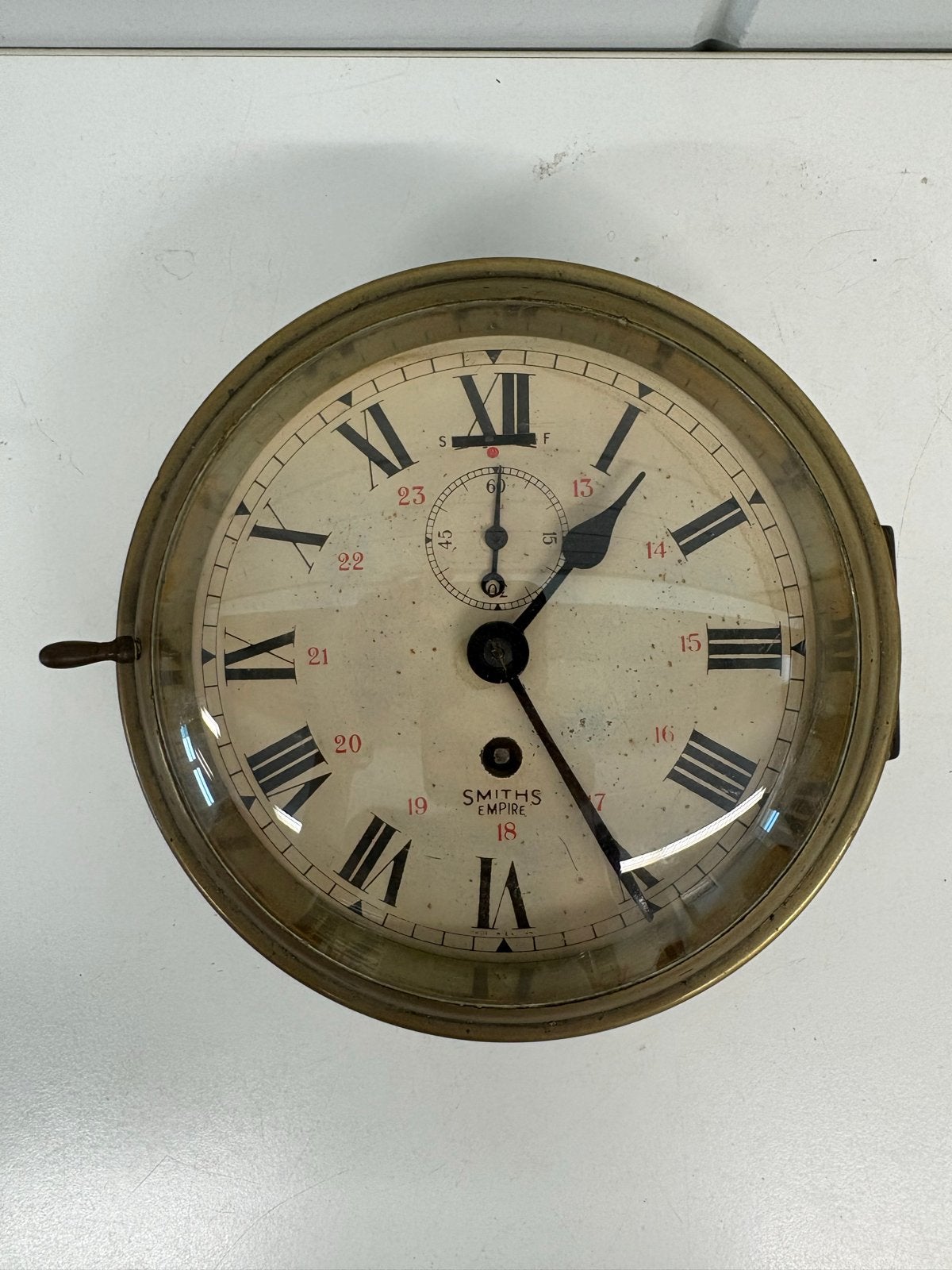 Originele Smiths Empire scheepsklok met secondewijzer, Ophalen of Verzenden