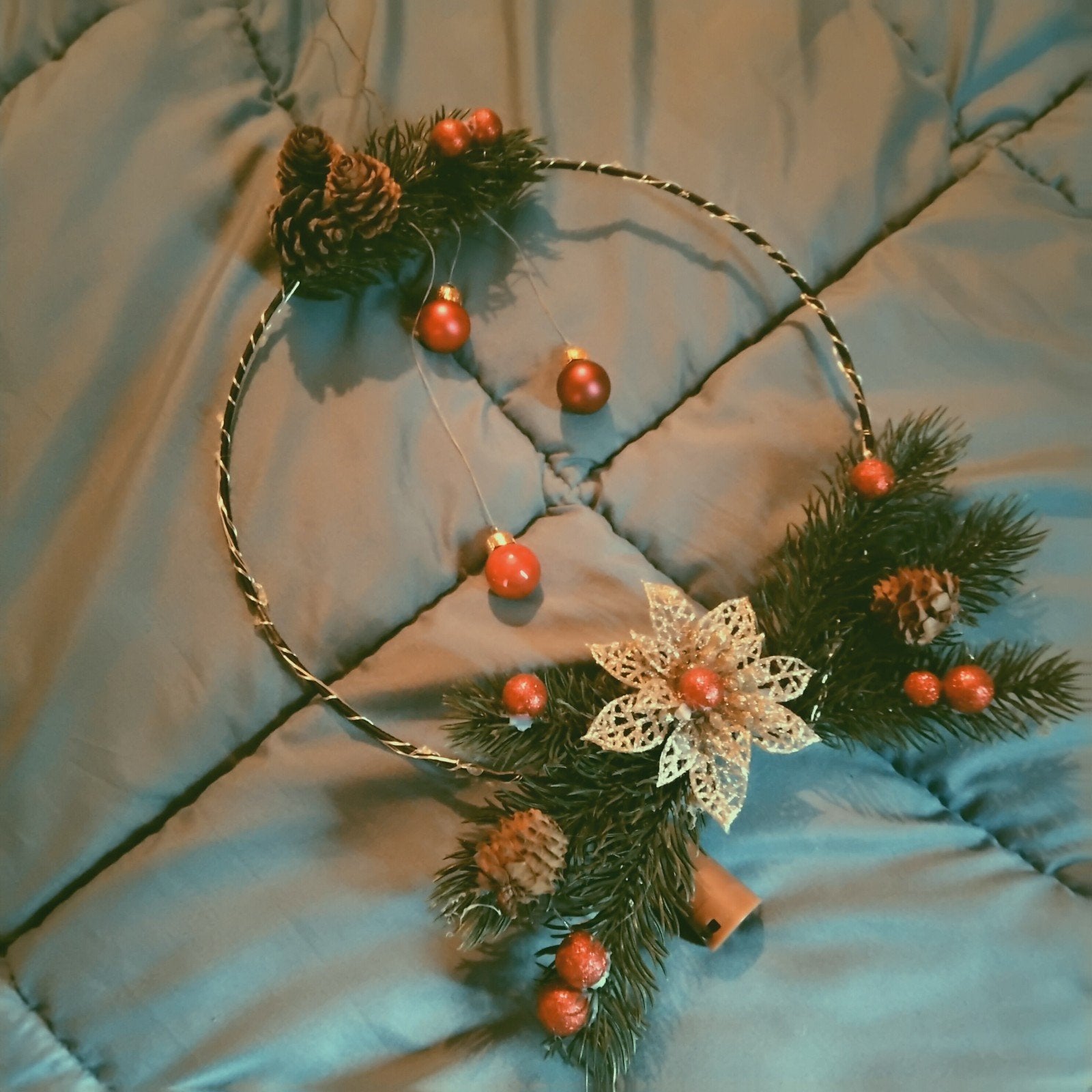 kerst ring met  licht en decoratie, Ophalen, Nieuw