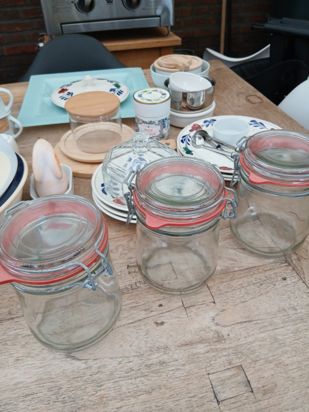 Diverse glaswerk en Tupperware, Gebruikt, Overige kleuren, Met deksel, Overige typen