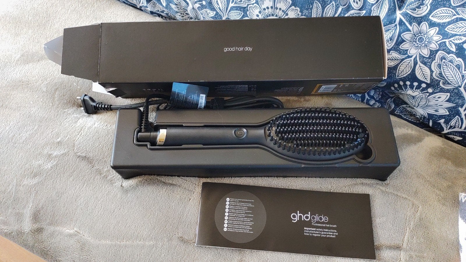 GHD Glide Hot Brush - Stijlborstel, Ophalen of Verzenden, Zo goed als nieuw, Kam of Borstel