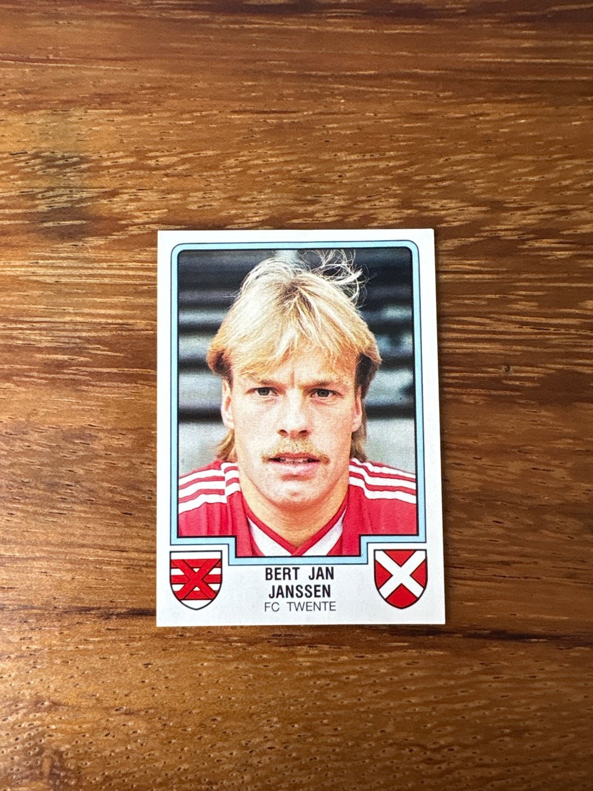 Panini Voetbal 1986 - Bert Jan Janssen FC Twente, Ophalen of Verzenden, Zo goed als nieuw, Stickers en Plaatjes
