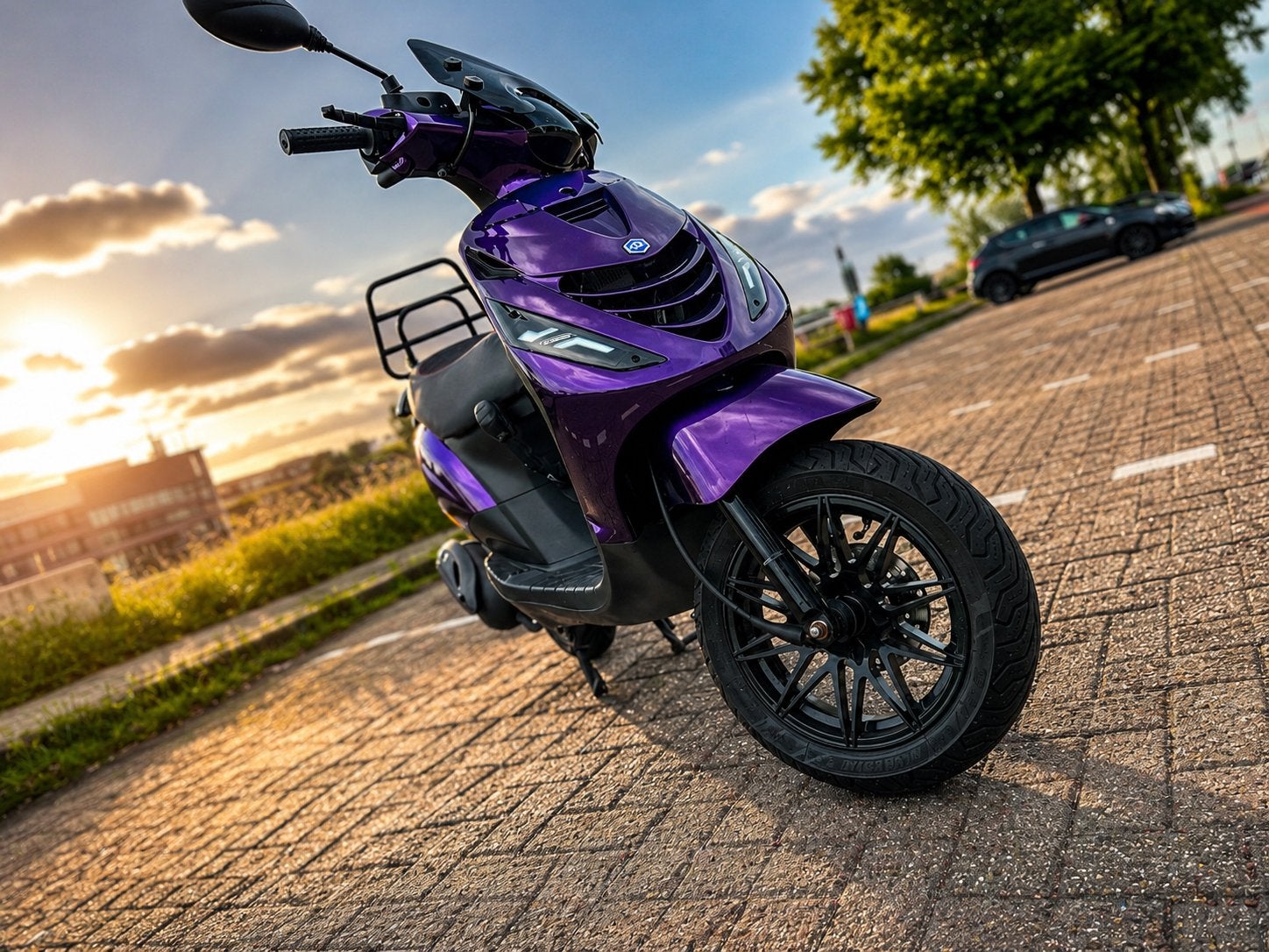 Piaggio zip custom full options zeer nette staat geel kentek, Ophalen, Maximaal 45 km/u, Zip, Zo goed als nieuw