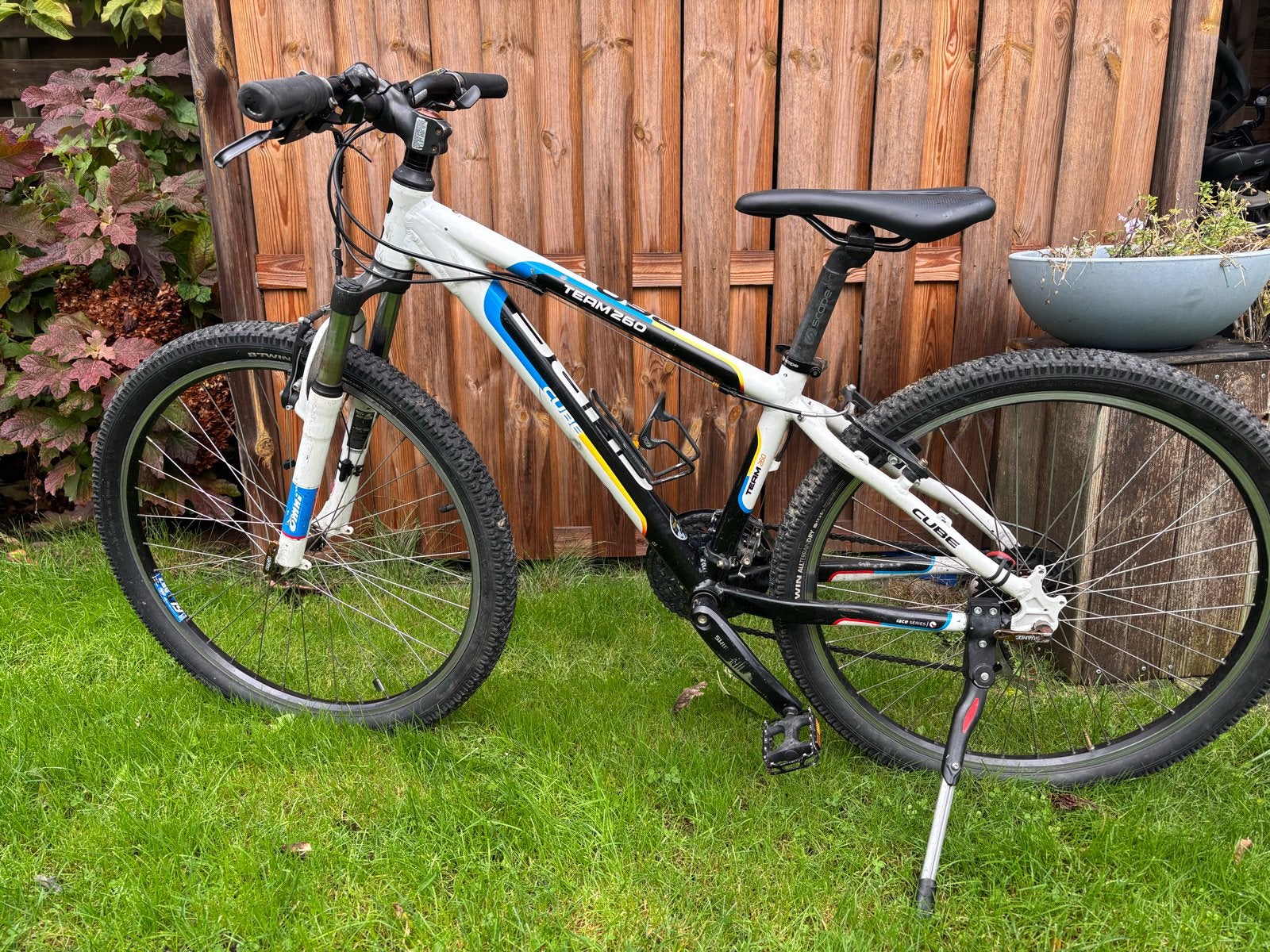 Cube Team 260 Mountainbike - Wit/Blauw/Zwart, Fietsen en Brommers, Gebruikt, Hardtail, Heren, Ophalen of Verzenden