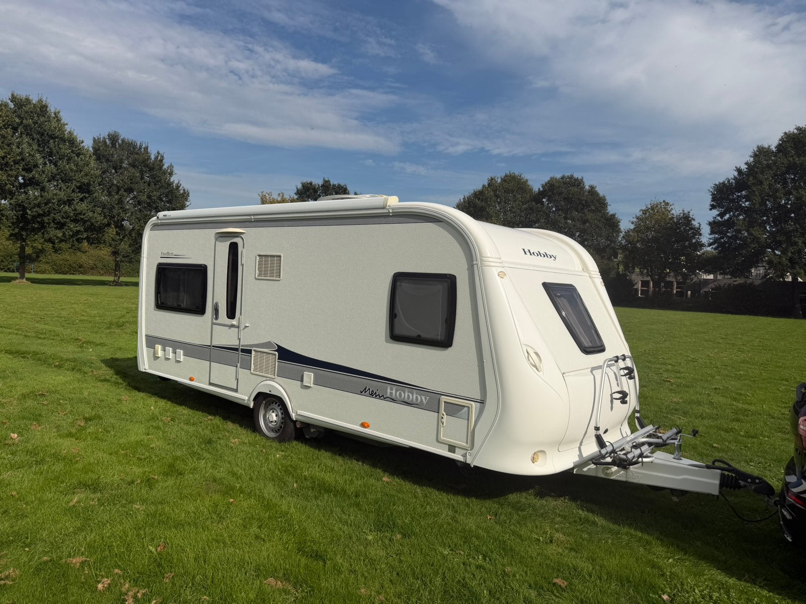 Hobby 540 UFE - 2013 - AIRCO - MOVER - CASETTELUIFEL, Rondzit, Hobby, Bedrijf, Frans bed
