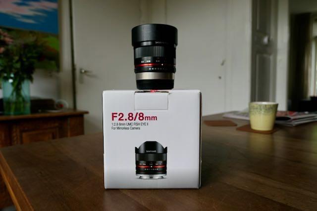 Samyang 8 mm F/2.8 UMC fisheye II Fujifilm X, Ophalen of Verzenden, Zo goed als nieuw