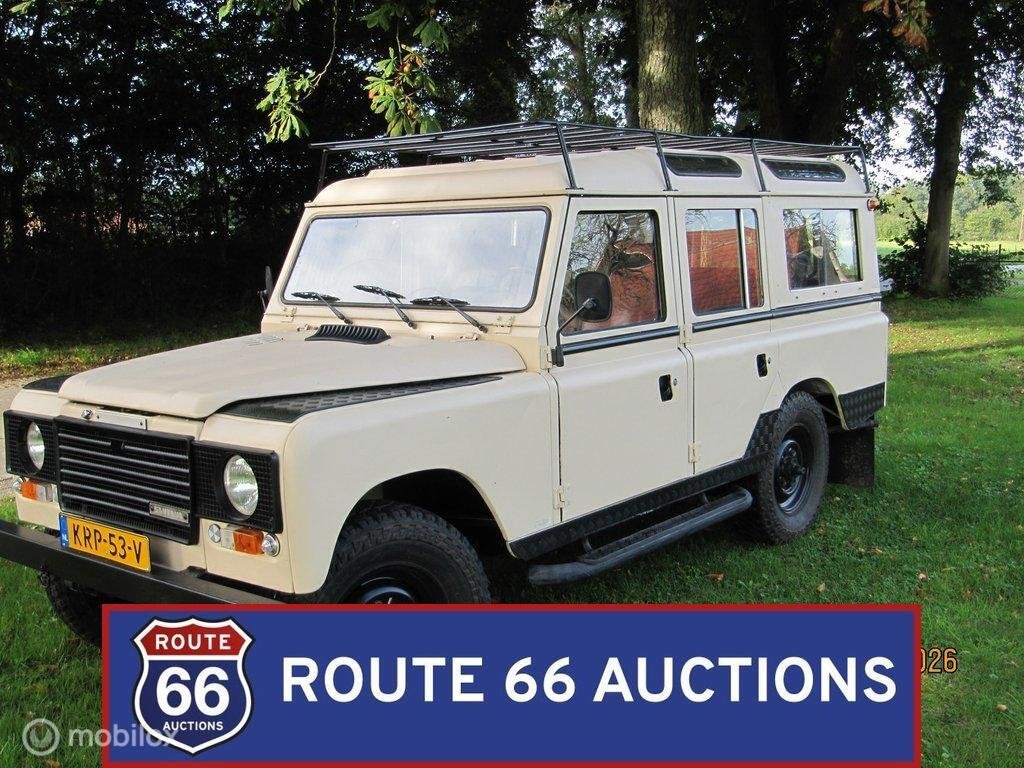 Land Rover Santana 109 Super | 1983 | Route 66 Auctions, Auto's, Land Rover, Overige carrosserieën, Zwart, Bedrijf