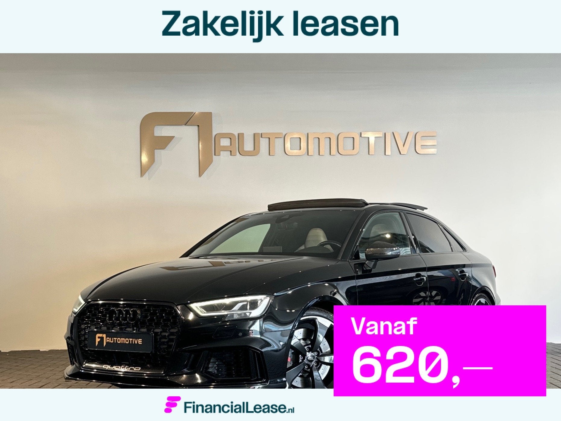 Audi RS3 Limousine 2.5 TFSI quattro Pano|RS Seat|B&O|Carbon, Automaat, Dealer onderhouden, 1490 kg, Gebruikt