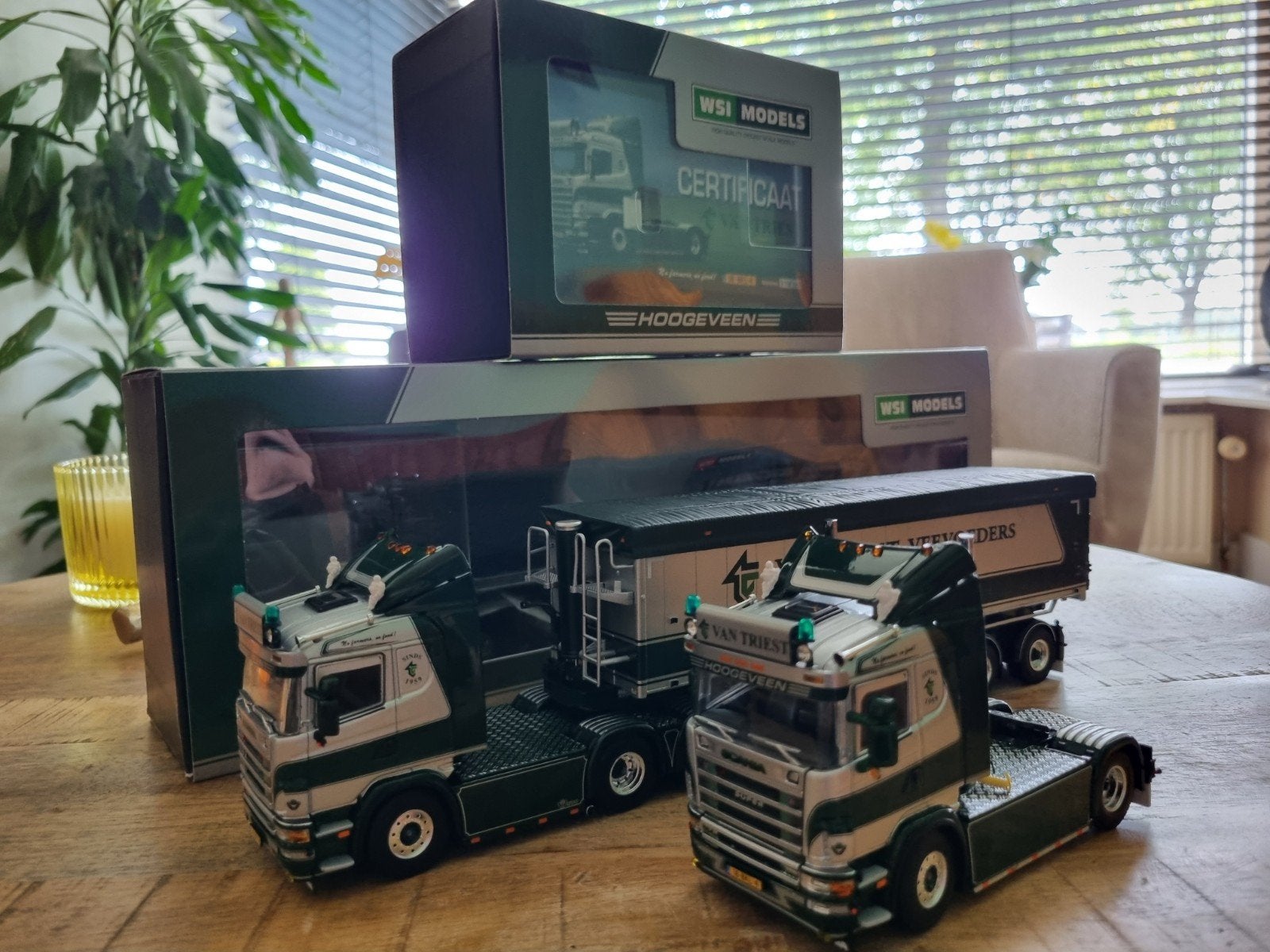 Wsi van Triest Scania R4 4x2 en 6x2 set, Ophalen of Verzenden, Zo goed als nieuw, Bus of Vrachtwagen, Wsi