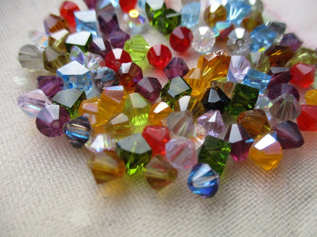 978/ mix swarovski crystal bicone kralen, Ophalen of Verzenden, Nieuw, Kraal