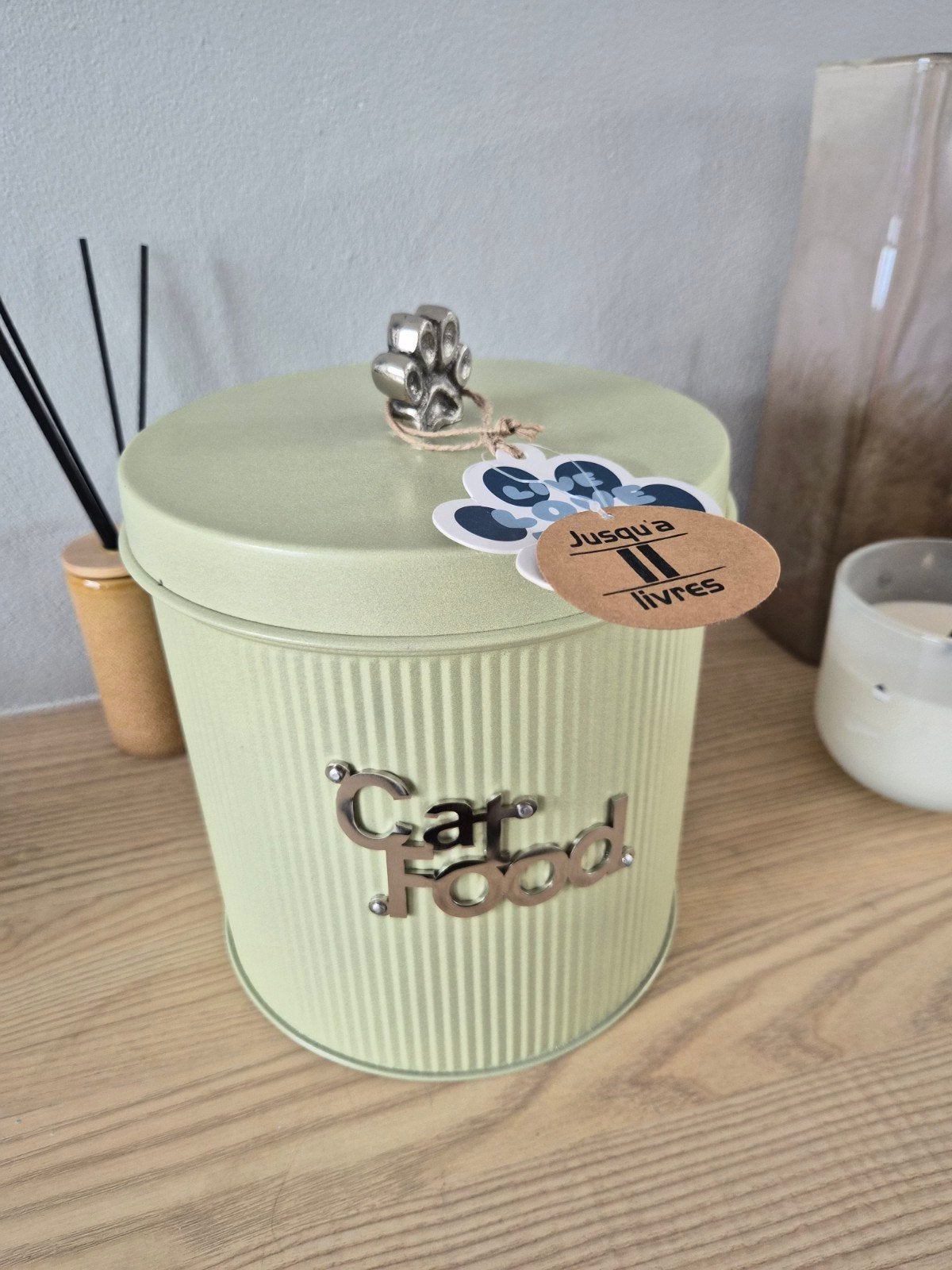 Kat poes voerbak bewaardoos, Dieren en Toebehoren, Verzenden, Nieuw