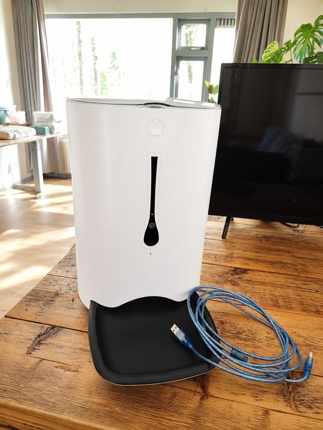 Automatische katten (of kleine hond) voerbak, voedermachine, Dieren en Toebehoren, Ophalen, Automatisch, Zo goed als nieuw