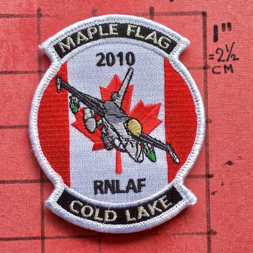 KLU PATCH EMBLEEM MAPLE FLAG F-16 COLD LAKE RODE MAPLE, Verzamelen, Militaria | Algemeen, Luchtmacht, Embleem of Badge, Nederland