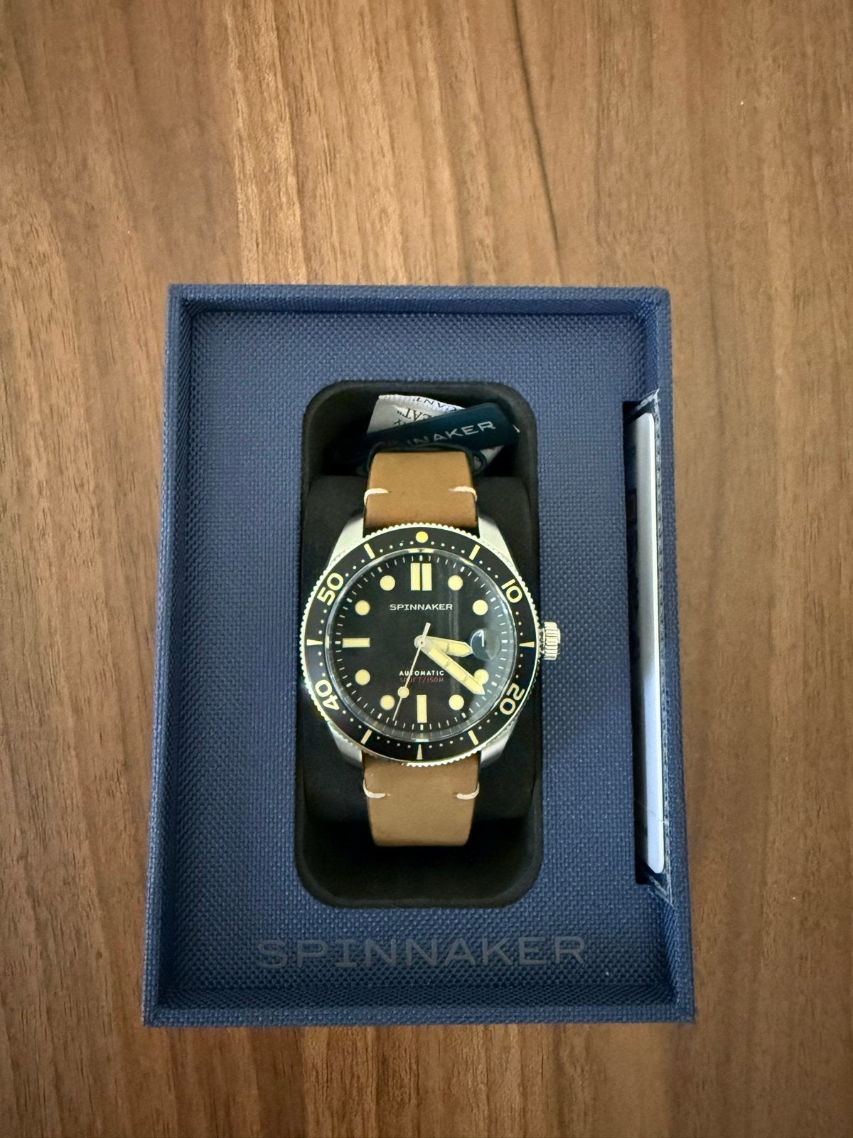 Spinnaker Croft Mid-Size Automatic, Overige merken, Leer, Staal, Polshorloge
