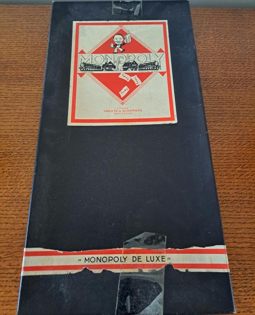 Vintage Monopoly De Luxe Bordspel, Ophalen of Verzenden, Gebruikt