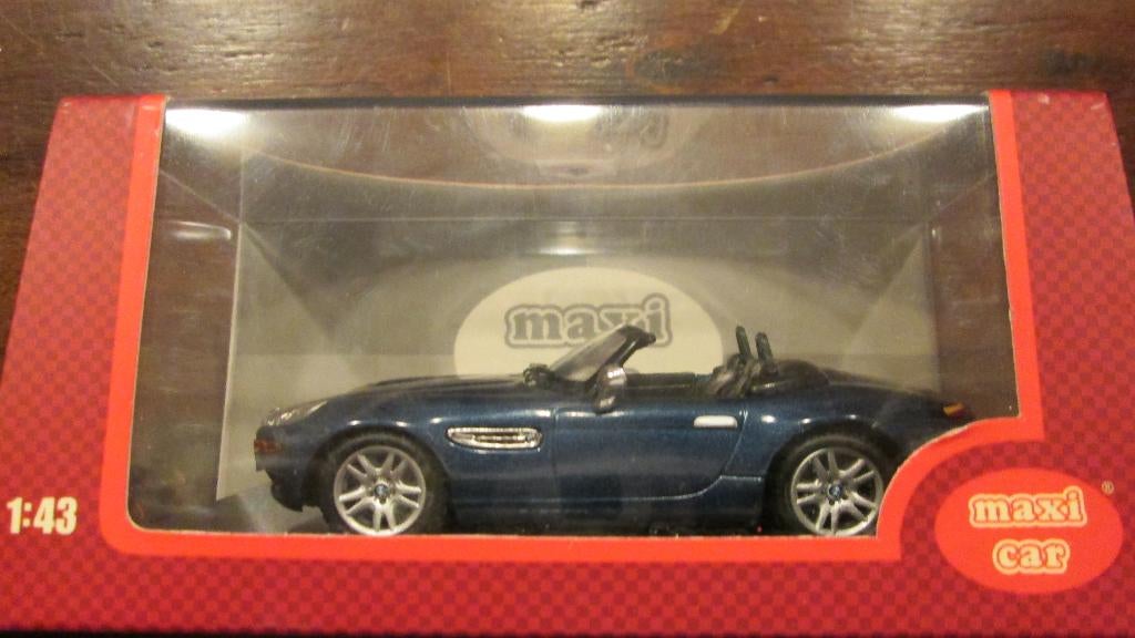 BMW Z8 Blauw Maxicar Anson 1:43, Hobby en Vrije tijd, Modelauto's | 1:43, Ophalen of Verzenden, Nieuw, Auto, Overige merken