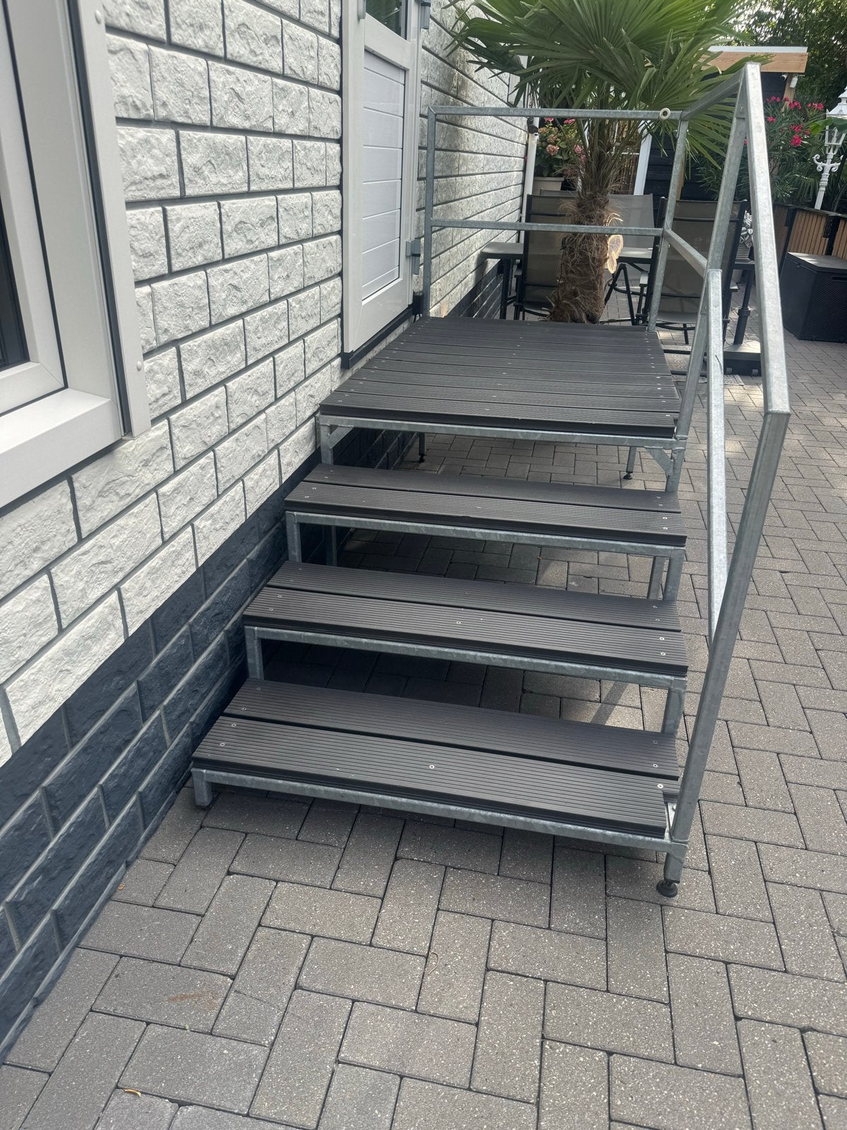 Buitentrap woonwagentrap Sta caravan chalet woonwagen, Doe-het-zelf en Verbouw, Ladders en Trappen, Ophalen, Gebruikt, Trap, Minder dan 2 meter