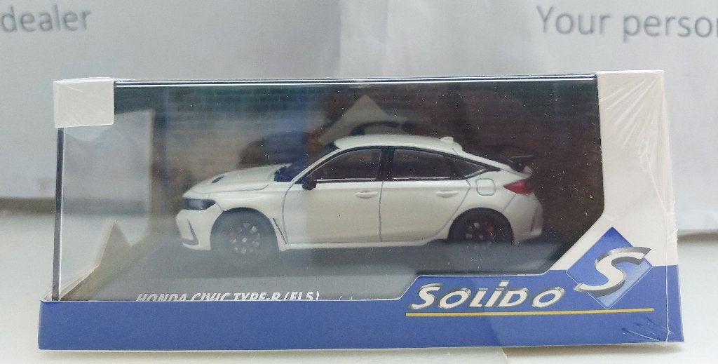 Solido 1:43 Honda Civic Typ R (FL5) 2022 wit nieuw, Ophalen of Verzenden, Nieuw, Auto, Solido