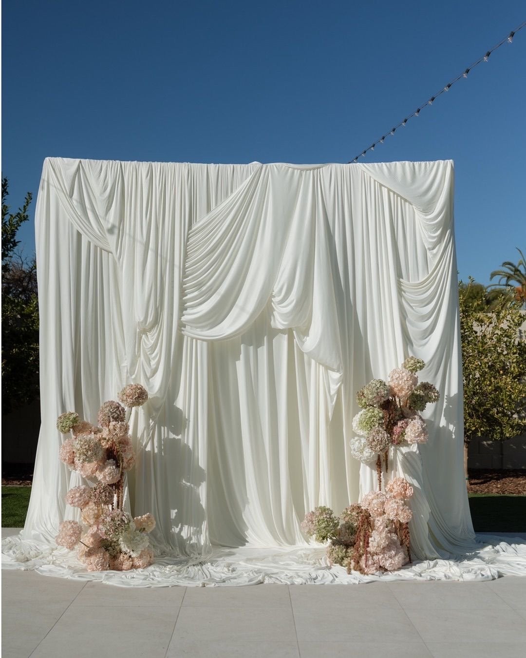 10 Backdrop draperiedoeken, Ophalen, Zo goed als nieuw, Versiering, Geboorte of Huwelijk