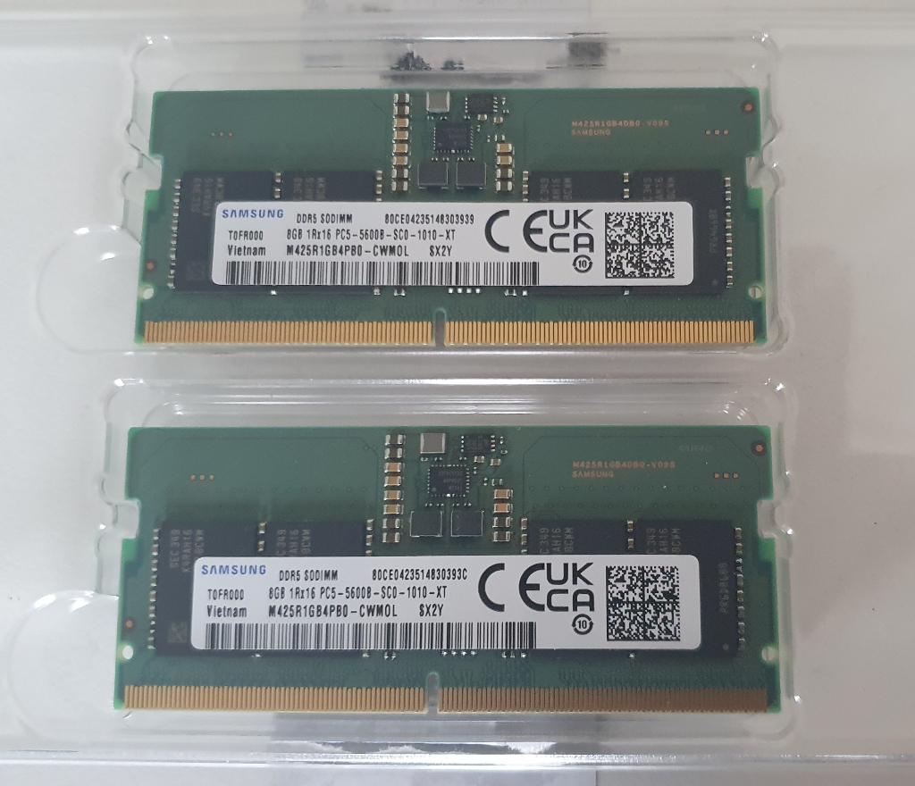 16GB (2x8) DDR5 5600MHz laptop RAM, Computers en Software, RAM geheugen, Nieuw, Ophalen of Verzenden, DDR5, Laptop