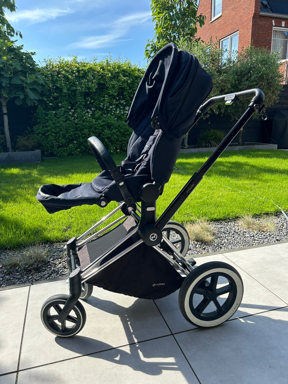 Cybex Priam 3 combiwagen compleet, Kinderen en Baby's, Kinderwagens en Combinaties, Gebruikt, Combiwagen, Overige merken, Met autostoeltje