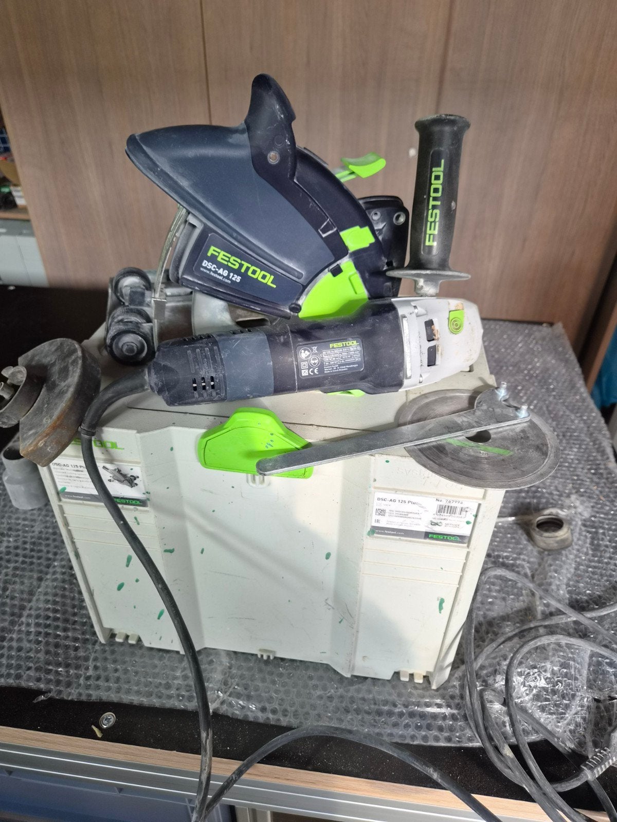 Festool DSC-AG 125 Railslijper systainer zaagslijpmachine, Ophalen of Verzenden, 1200 watt of meer, Kettingzaag, 70 mm of meer