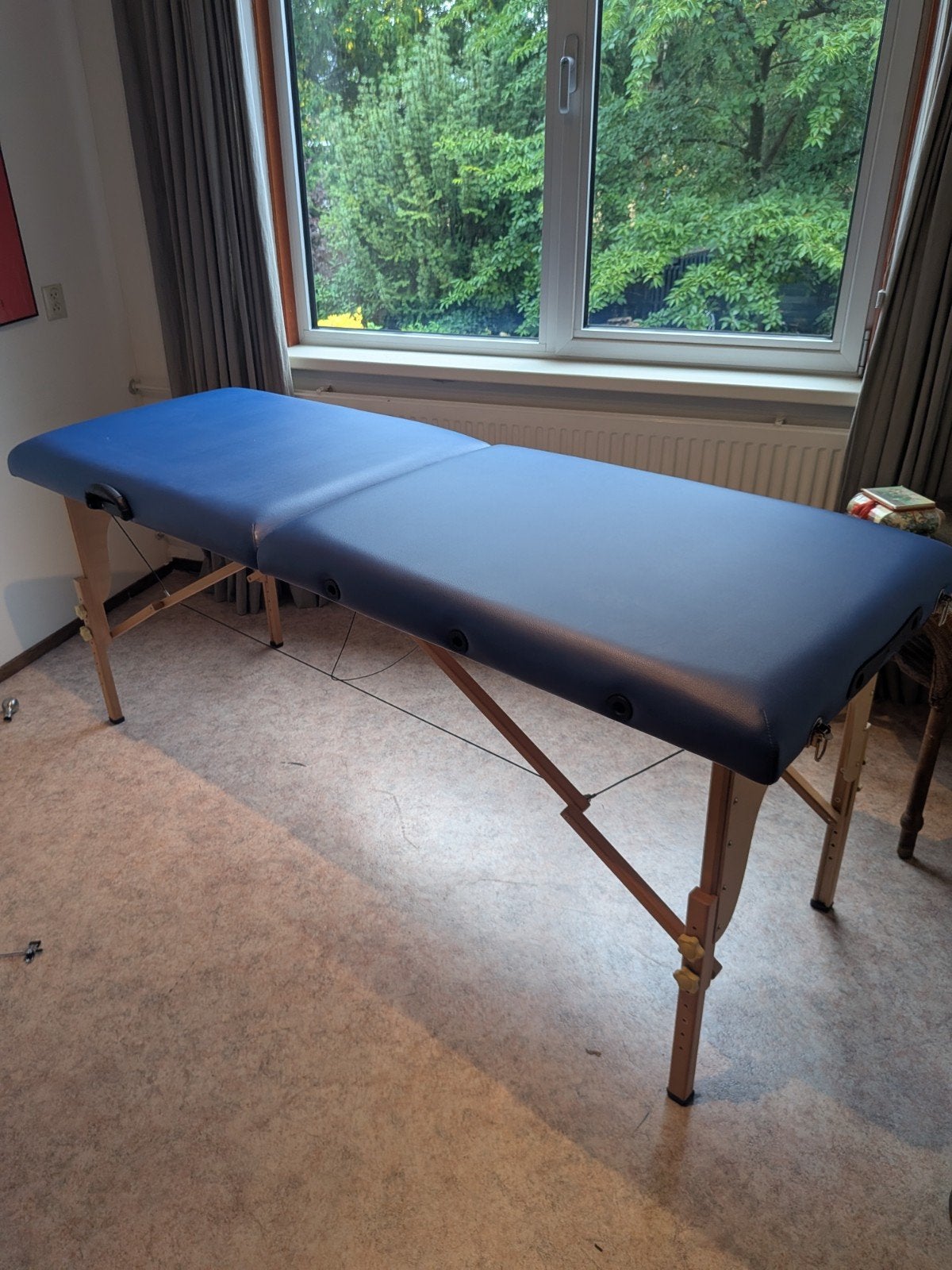 Professionele inklapbare massagetafel / behandeltafel – blau, Ophalen, Zo goed als nieuw, Massagetafel