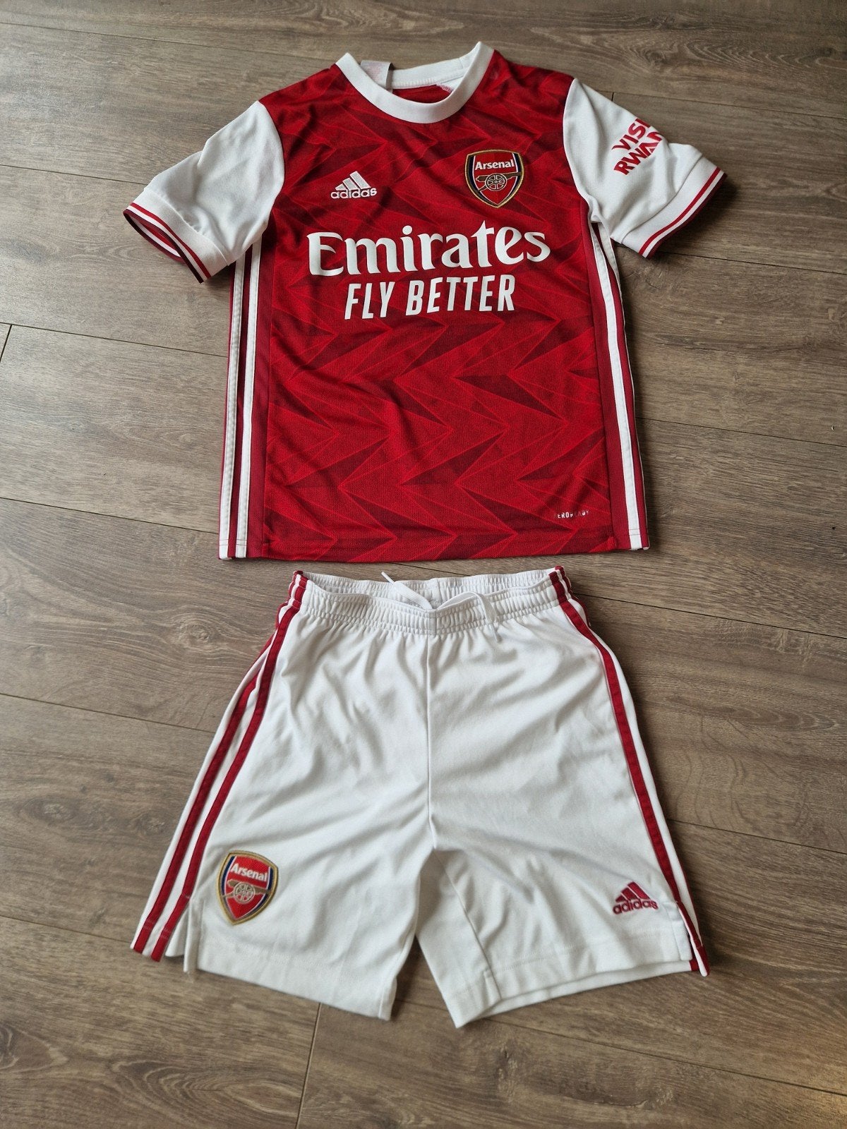 Adidas Arsenal Thuisshirt en Broekje - Van de Donk #7, Adidas, Gebruikt, Jongen of Meisje, Sport- of Zwemkleding