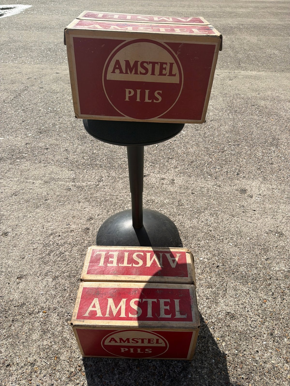 Vintage Amstel Pils bierkratten (2 stuks), Ophalen of Verzenden, Gebruikt, Overige typen, Amstel