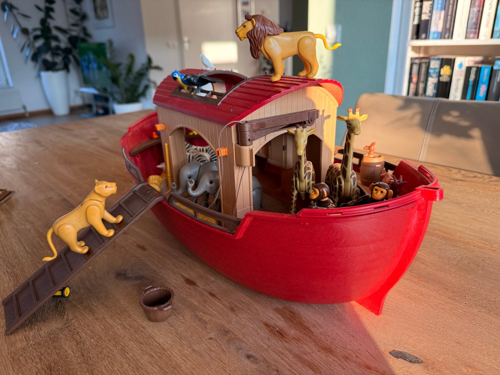 Playmobil Ark van Noach met Dieren, Kinderen en Baby's, Losse onderdelen, Ophalen of Verzenden, Zo goed als nieuw, Boot/Schip