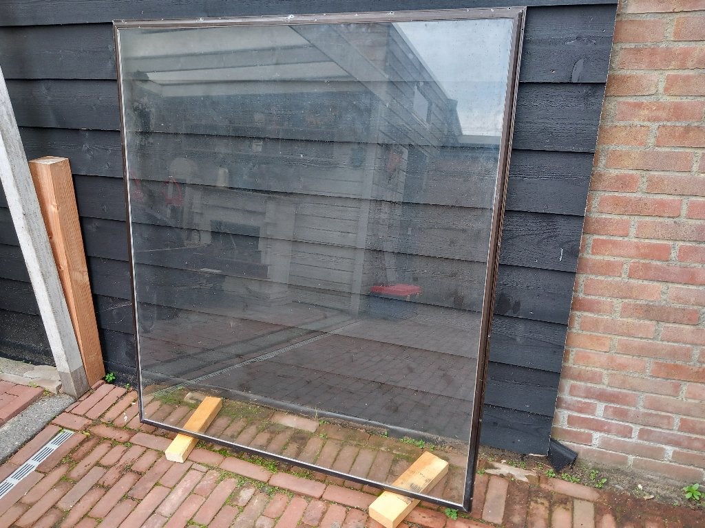 Voorzetraam 129x146cm, Ophalen, Gebruikt, 120 tot 160 cm, Overige typen