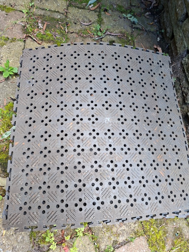 Kunstof tegels, Tuin en Terras, Tegels en Klinkers, Gebruikt, Terrastegels, Kunststof, 5 tot 10 m², Ophalen