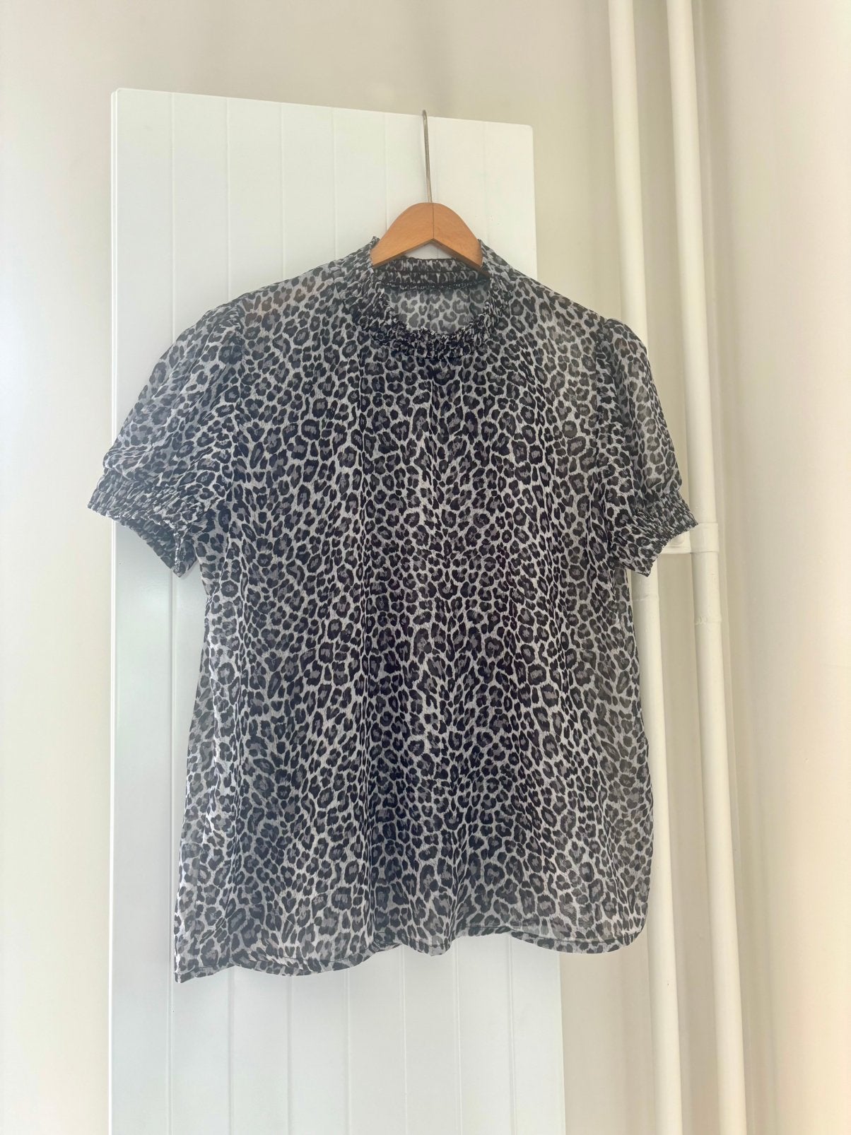 Thunderfox leopard print blouse maat M luipaard Tshirt zomer, Maat 38/40 (M), Bruin, Ophalen of Verzenden, Zo goed als nieuw