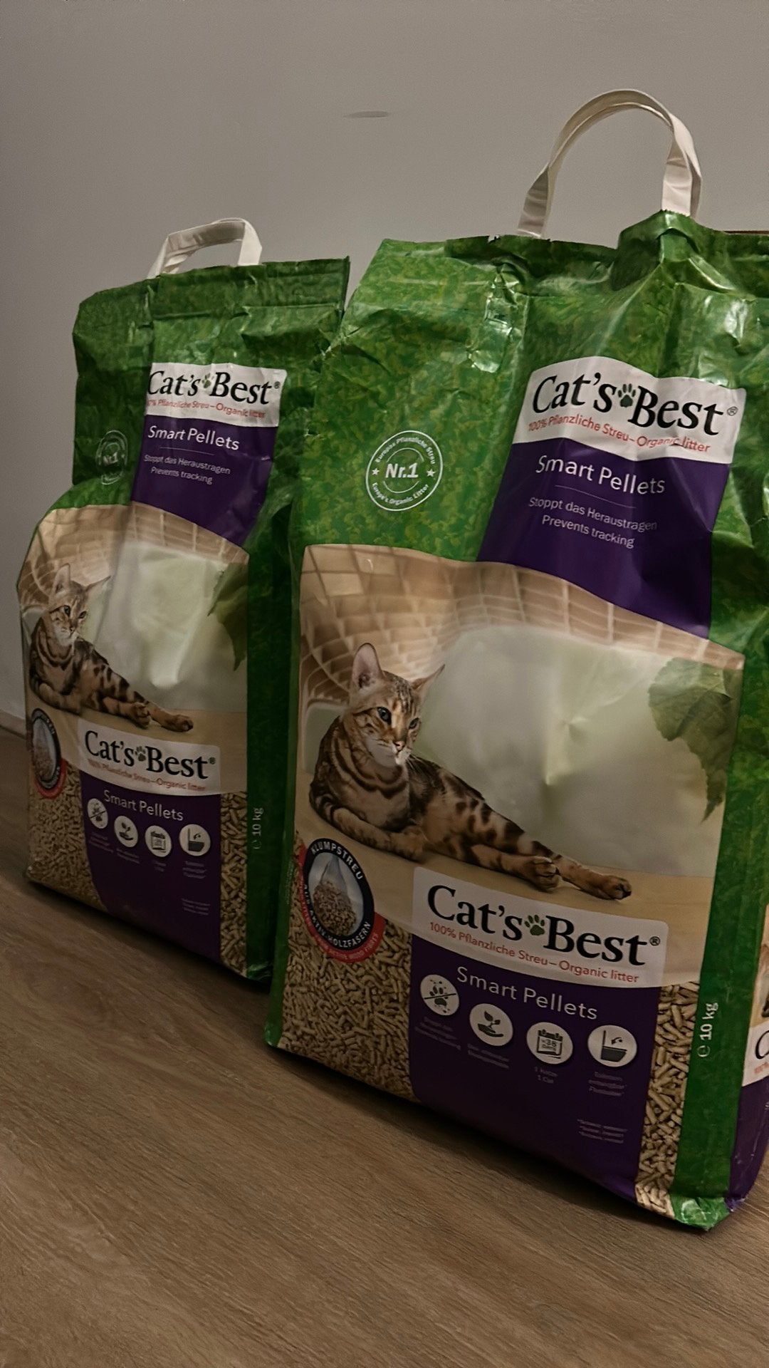 Twee zakken kattenbak pellets 10 kg ongeopend, Dieren en Toebehoren, Ophalen, Zo goed als nieuw