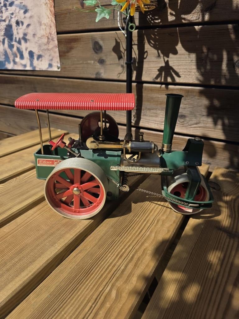 Mooie Wilesco stoomwals model D36, Hobby en Vrije tijd, Modelbouw | Auto's en Voertuigen, 1:32 tot 1:50, Overige typen, Zo goed als nieuw
