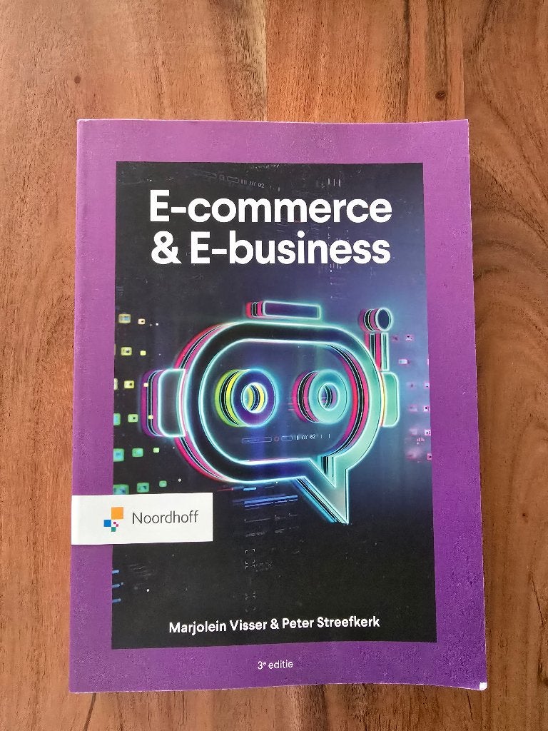 E-Commerce & E- Business 3e editie, Boeken, Ophalen, E-commerce en Internet, Noordhoff, Zo goed als nieuw