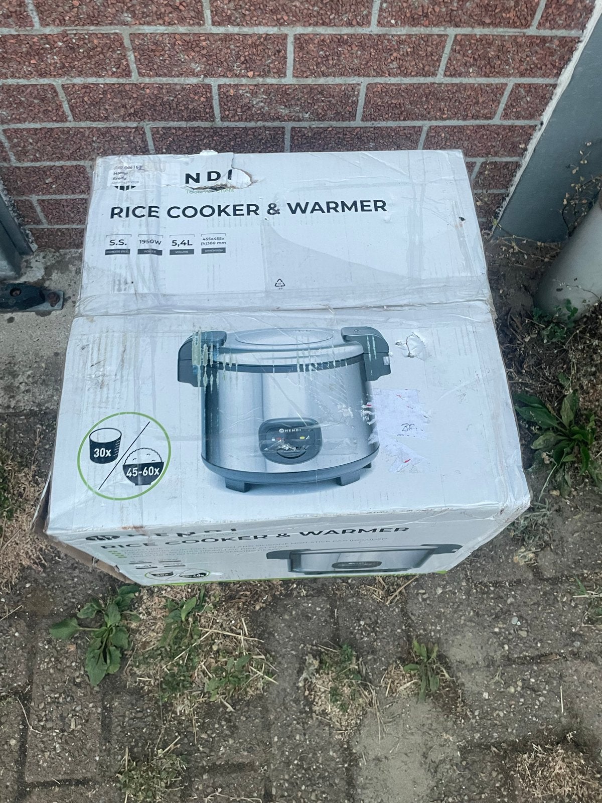 Hendi Rijstkoker & Warmer 5.4L - gebruikt, Ophalen, Nieuw