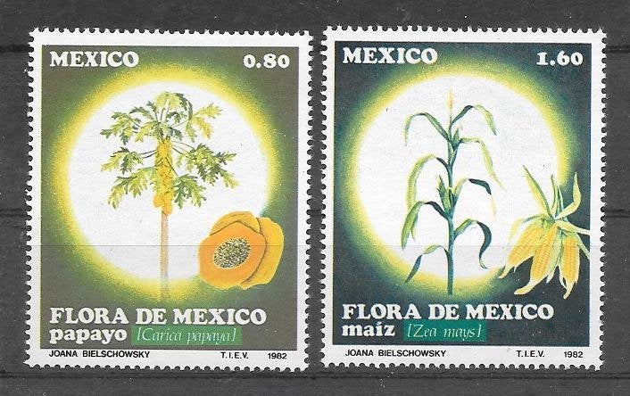 Mexico 1982  Planten, Verzenden, Postfris, Noord-Amerika