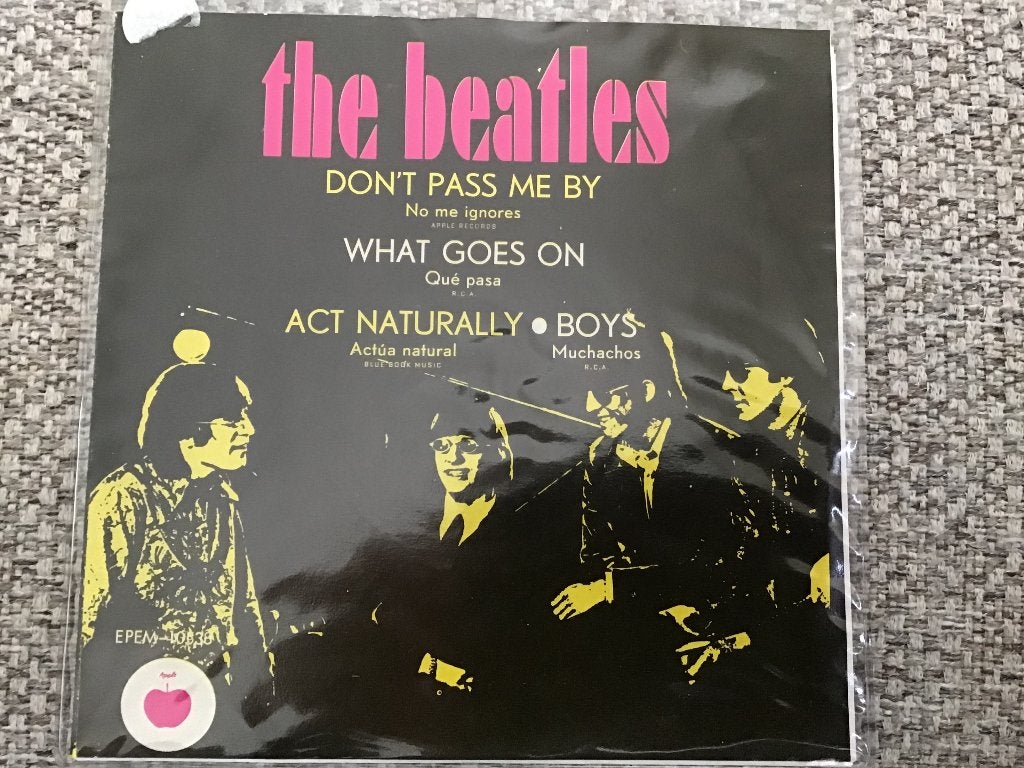 The Beatles - Don't Pass Me By / What Goes On EP (1971), Originele persing, 7 inch, Ophalen of Verzenden, Zo goed als nieuw