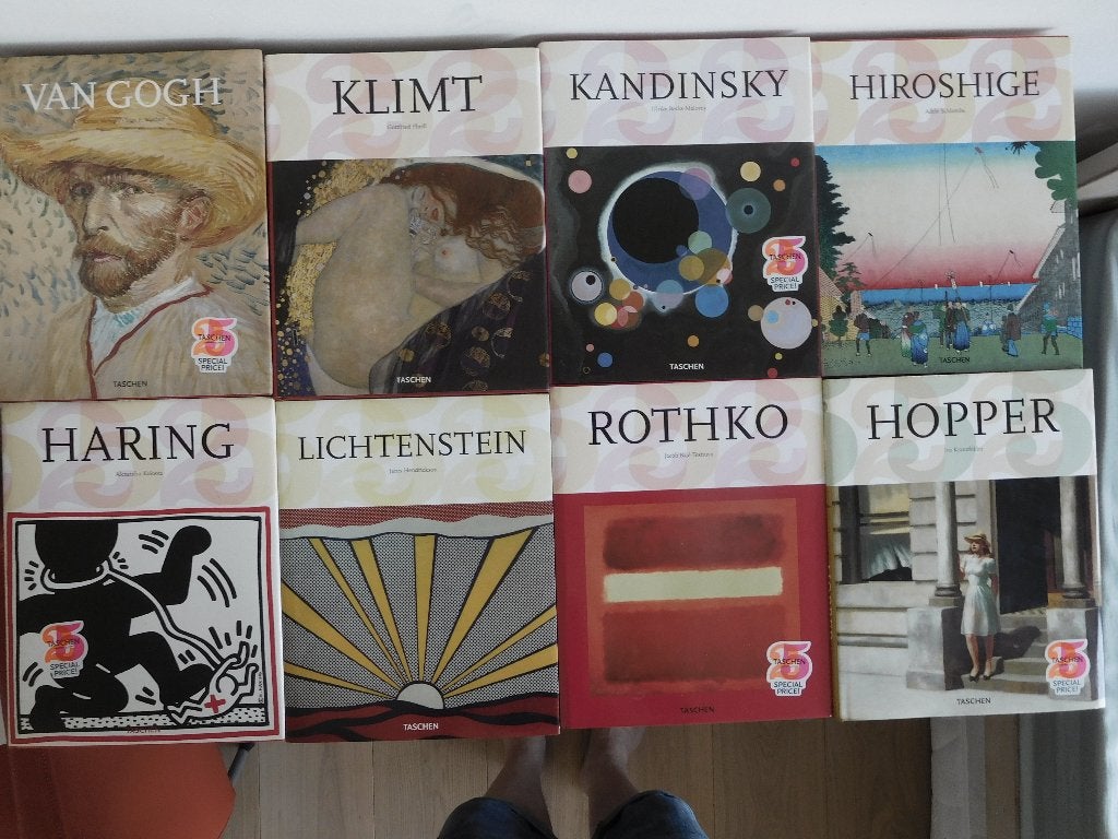 8 x Taschen Van Gogh Klimt Kandinsky Hiroshige Haring Rothko, Ophalen of Verzenden, Zo goed als nieuw