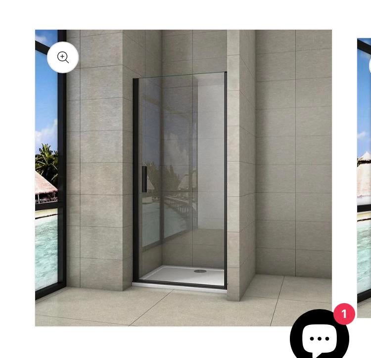Douche Draaideur 200cm Hoog, mat zwart nieuw in verpakking, Ophalen of Verzenden, Nieuw