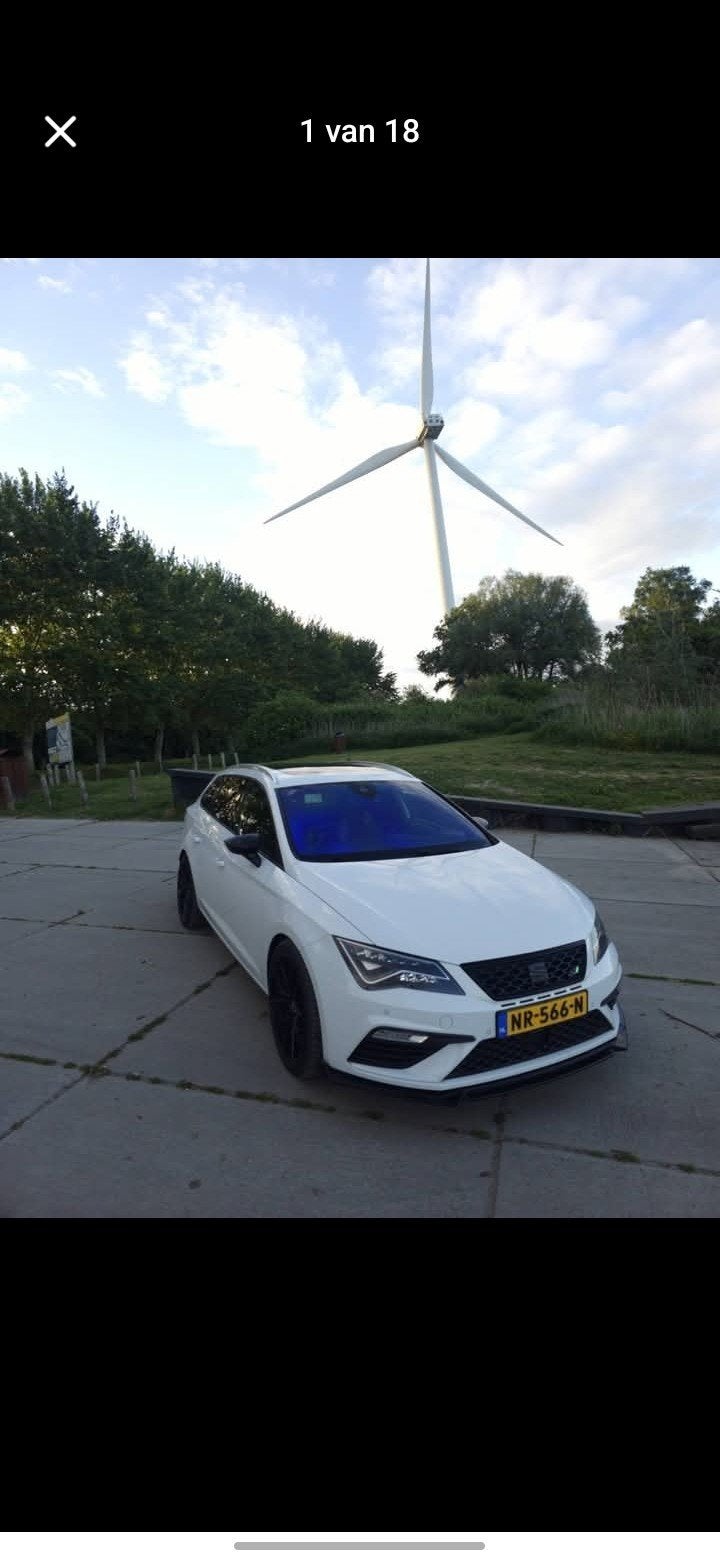 Seat Leon 2.0 TSI 300PK Dsg-6 4DRIVE 2018 Wit, Auto's, Seat, Automaat, 4 cilinders, 1984 cc, Leon