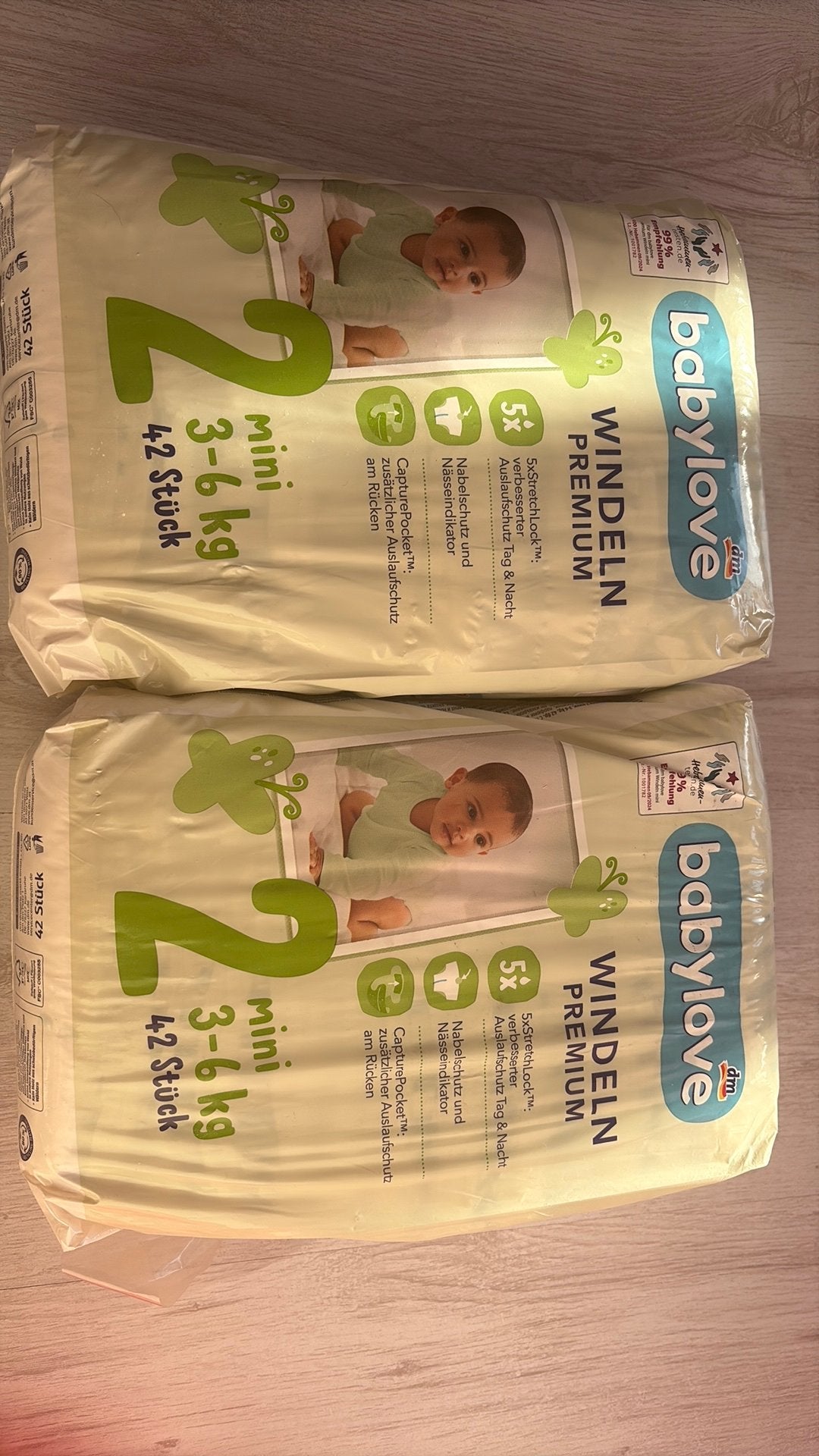 Luiers babylove maat 2, Ophalen of Verzenden, Zo goed als nieuw
