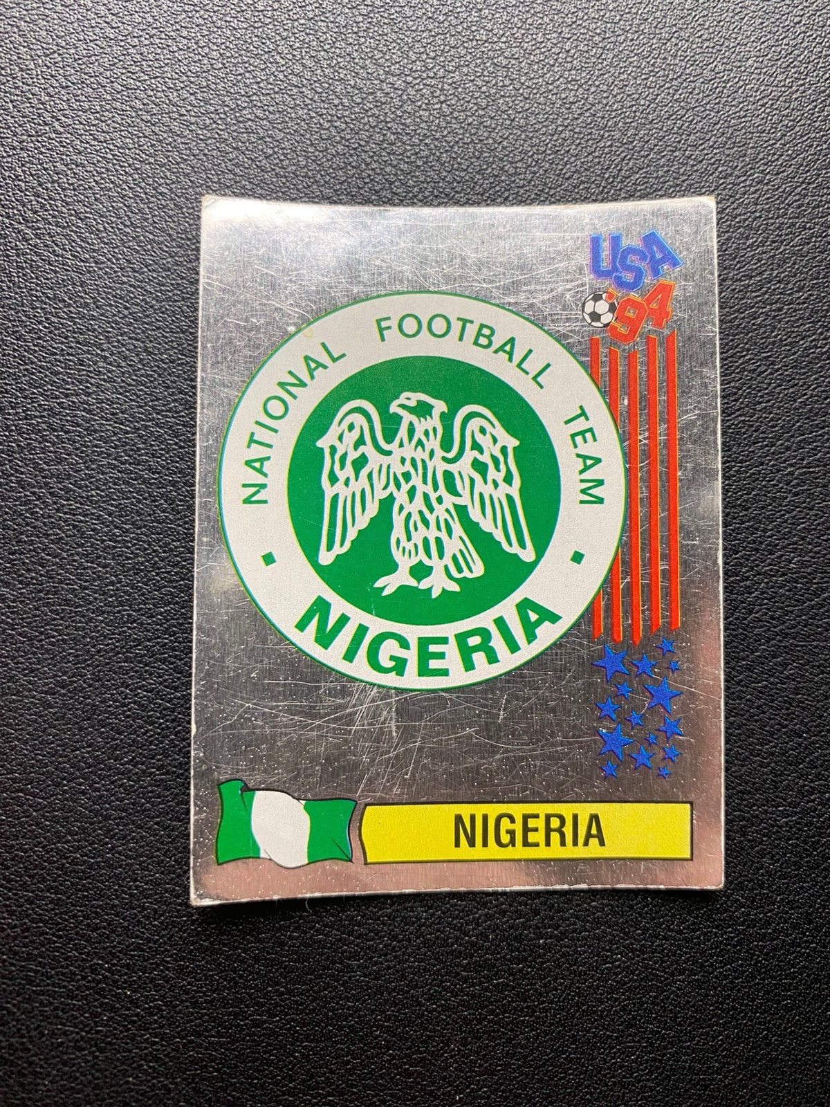 Nigeria Embleem - Panini WK 1994, Verzamelen, Sportartikelen en Voetbal, Ophalen of Verzenden, Zo goed als nieuw, Buitenlandse clubs